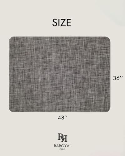 BARoyal Office Chair Mat for Hardwood Floor Under Desk Computer Rolling Chair Mat for Wood/Tile Floor Non-Slip Heavy Duty Desk Rug PVC Plastic Hard Floor Protector 36" x 48"(Gravel)