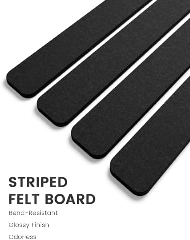 Fluxynara 13" x 2" Felt Wall Panels, Black