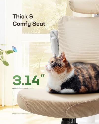Marsail Ergonomic Office Chair with 3D Armrests, Pack of 4