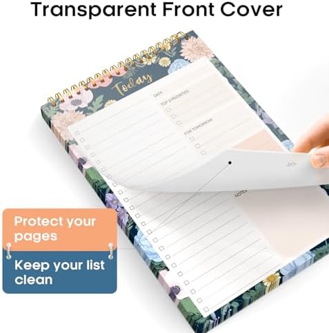 Taja To Do List Notepad, Undated Daily Planner for Work and Goal Setting