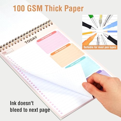 Forvencer To Do List Notepad with 52 Sheets (6.5 x9.8),To Do List Notebook