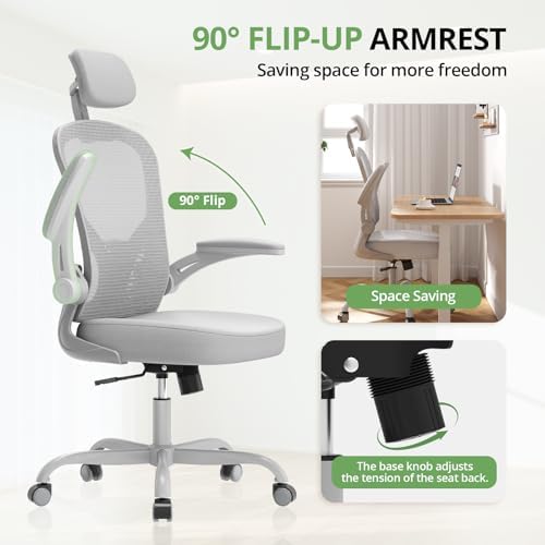 Synorla Office Chair|330LBS Capacity Ergonomic Desk Chair
