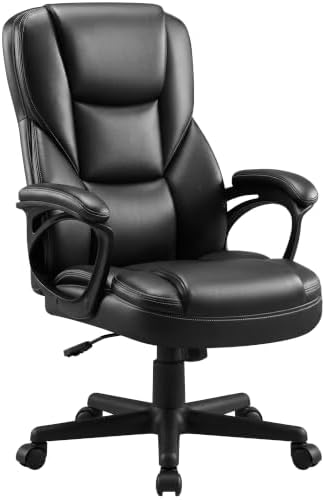 Furmax Managerial Executive Office Chair,High Back PU Leather Ergonomic Desk Chair with Lumbar Support,Reclining Computer Chair for Home Office