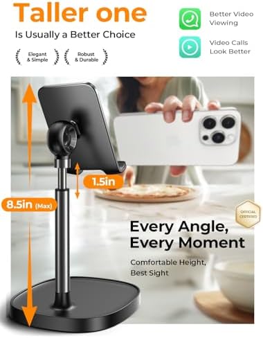 LISEN Cell Phone Stand Phone Holder for Desk, Office Decor Gadgets for Men