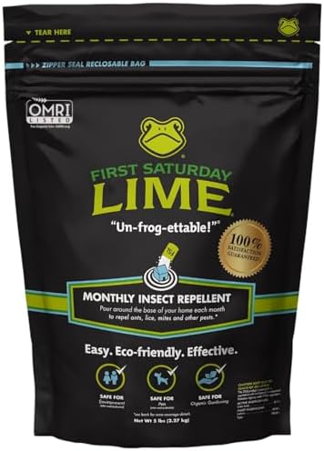 First Saturday Lime Insect Deterrent 5LB | Natural Repellent for Outdoors