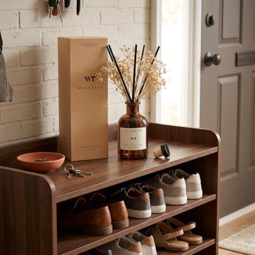 WEALD TRIBE Fresh Linen Reed Diffuser Set for Bathroom Air Fresheners