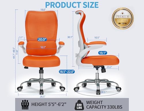 TRALT Office Chair Ergonomic Desk Chair - Gaming Chair with Lumbar Support