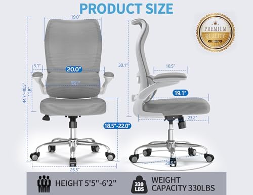 TRALT Office Chair Ergonomic Desk Chair - Gaming Chair with Lumbar Support