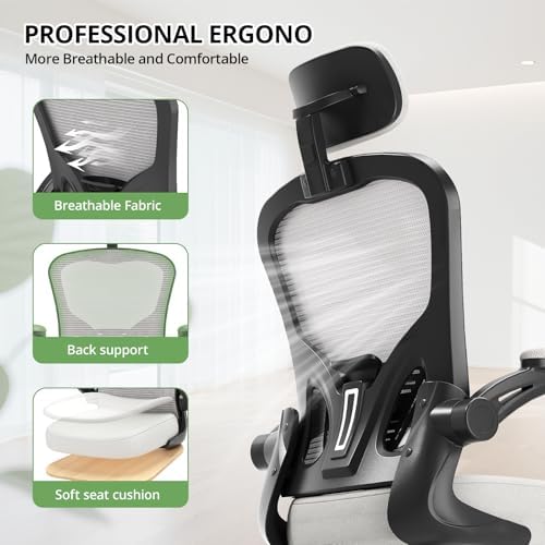 Synorla Office Chair|330LBS Capacity Ergonomic Desk Chair