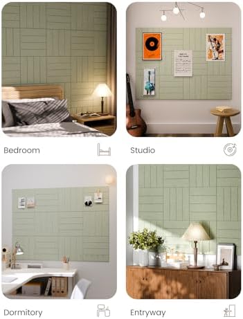 Fluxynara Felt Bulletin Board & Cork Board Alternative, Sage