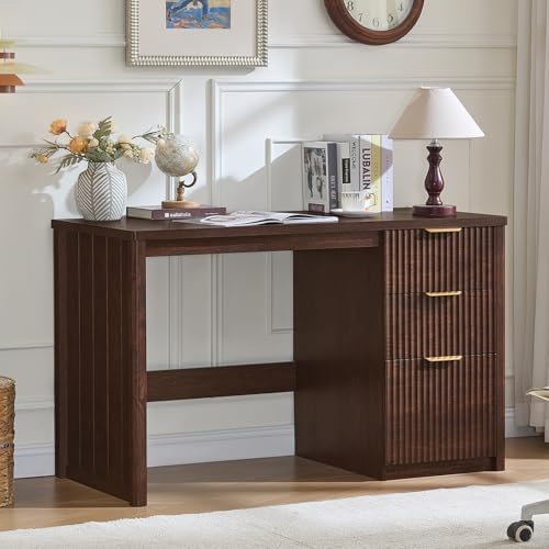 LEYAOYAO Office Desk 48" with 3 Drawers Storage File Cabinet