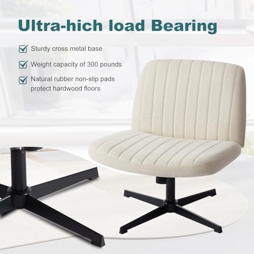 OLIXIS Criss Cross Chair, Vanity Chair, Home Office Desk