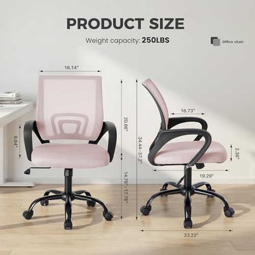 OLIXIS Ergonomic Office Chair 2 Pack, Home Desk Mesh Chairs, Lumbar Support