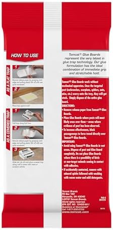 Tomcat Glue Boards with Eugenol for Enhanced Stickiness, 104 Sticky Traps