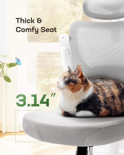Marsail Ergonomic Office Chair with 3D Armrests, Pack of 3