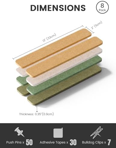 Fluxynara 13" x 2" Felt Wall Panels, Olive Grove