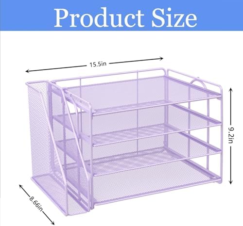 gianotter 4-Tier Paper Organizer With Magazine Holder