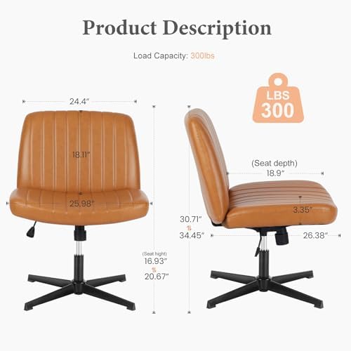 OLIXIS Criss Cross Office Chair, Vanity Chair, Home Office Desk