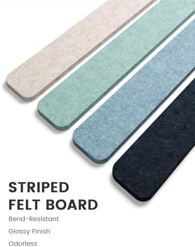Fluxynara 13" x 2" Felt Wall Panels, Ocean Gradient