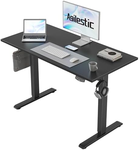 Agilestic 40 * 24 Inch Height Adjustable Electric Standing Desk, Black