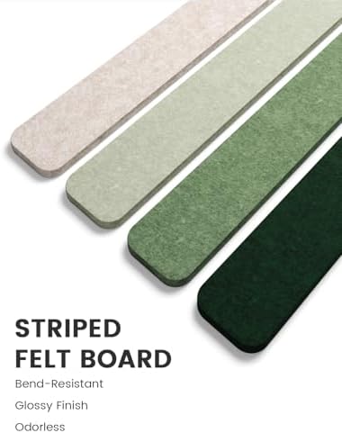 Fluxynara 13" x 2" Felt Wall Panels, Sagewood