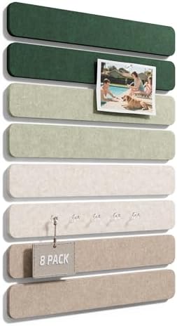 Fluxynara 13" x 2" Felt Wall Panels, Nordic Moss