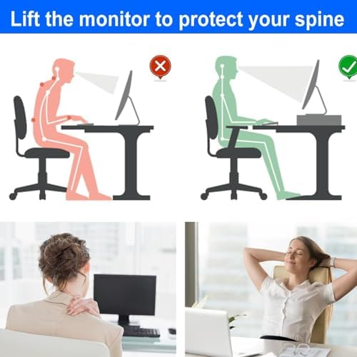 gianotter Monitor Stand with Drawer and 2 Pen Holders