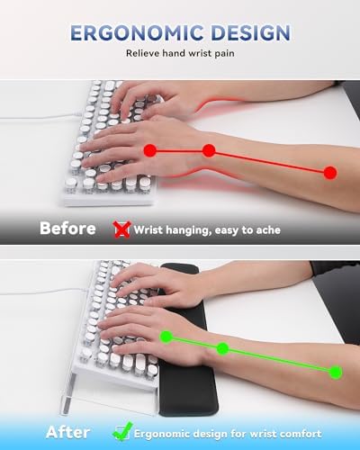 Laborio Computer Keyboard Wrist Rest, Keyboard Riser Stand for Desktop