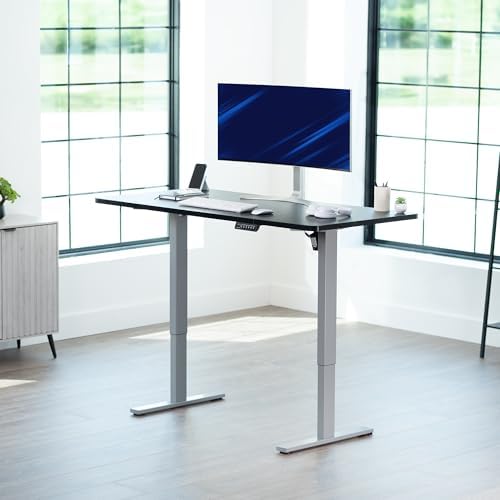 VIVO Black 60 x 30 in Standing Desk, DESK-KIT-1G6B-30