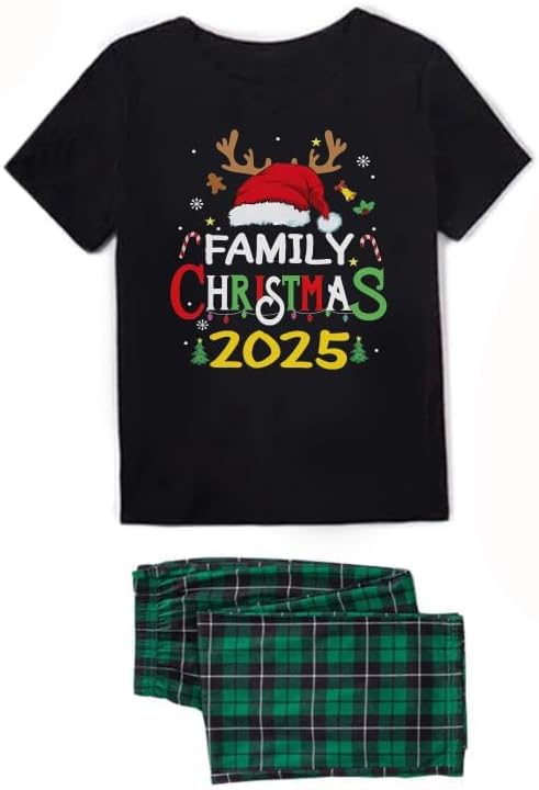 Family Christmas Pajamas Matching Sets Holiday Xmas Party Family Sleepwear Set Jammies for Couples