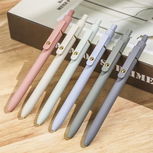 Ddaowanx Gel Pens Set,12 Pcs 0.5mm Retractable Quick Dry Black Ink Pens