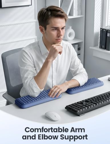 Vaydeer 2Pcs Elbow Rest Pad for Desk, L-Shaped Armrest Ergonomic Support