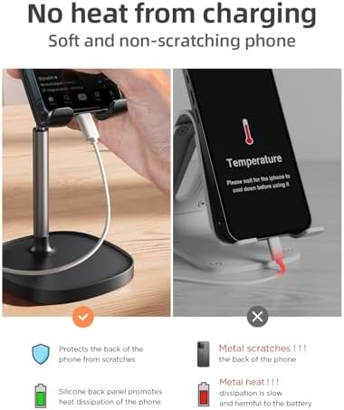 LISEN Cell Phone Stand Phone Holder for Desk, Office Decor Gadgets for Men