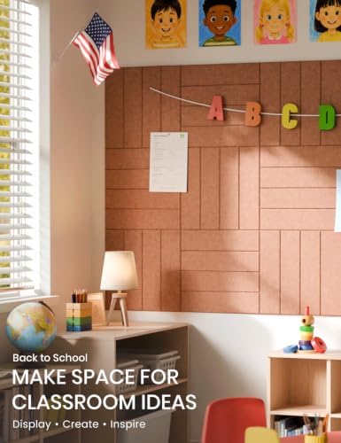 Fluxynara 48" x 36" Large Felt Bulletin Board, Terracotta