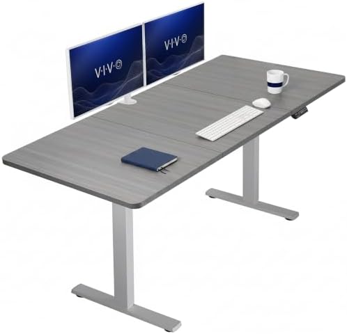 VIVO Dark Gray 71 x 36 in Standing Desk, DESK-KIT-1G7G-36