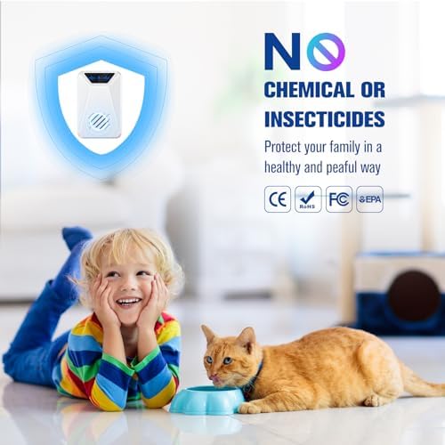 Lickoon 6 Packs Ultrasonic Pest Control Repeller, Electronic Plug in Indoor