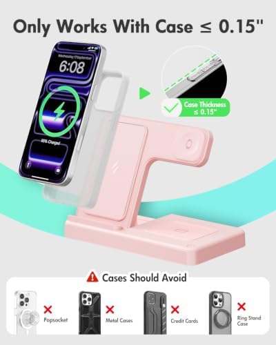 GETPALS Wireless Charger iPhone Charging Station for Apple Multiple Devices