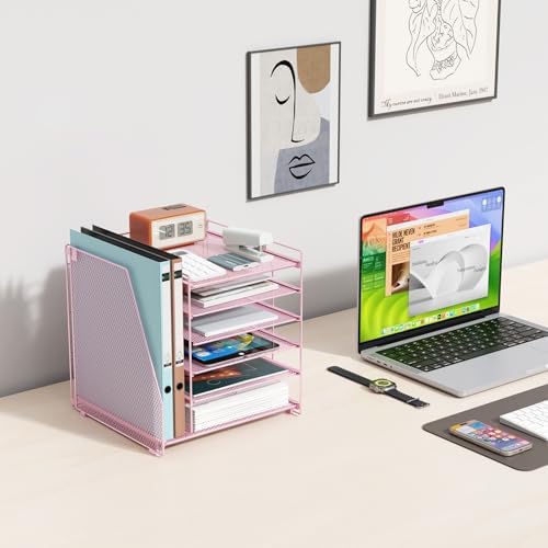 gianotter 6-Tier Paper Organizer With Magazine Holder