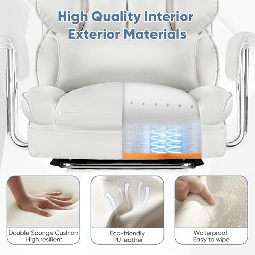 DUMOS Ergonomic Home Office Desk Chair, Executive Chair, PU Leather