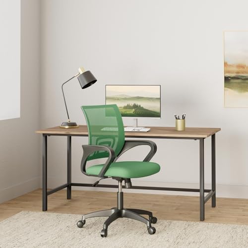 BestOffice Home Office Chair Ergonomic Desk Chair Mesh Computer Chair with Lumbar Support Armrest Executive Rolling Swivel Adjustable Mid Back Task Chair,Green