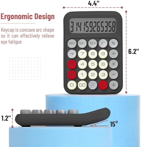 Mr. Pen- Mechanical Switch Calculator, 12 Digit Large LCD Display