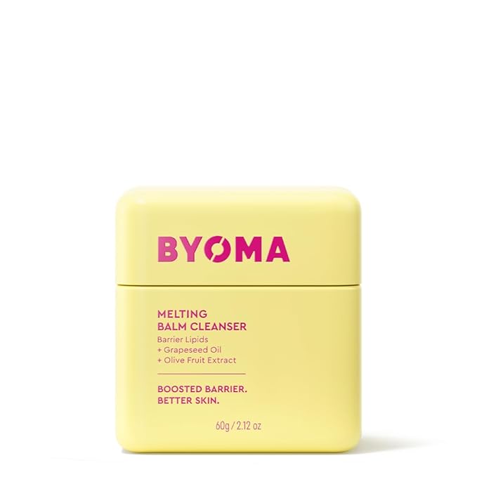 BYOMA Melting Balm Facial Cleanser - Buttery Soft Cleansing Balm for Skin Barrier Repair - Tri-Ceramide Face Wash for Sensitive Skin & All Skin Types - Deeply Hydrated Skin, No Oily Residue - 2.12 oz