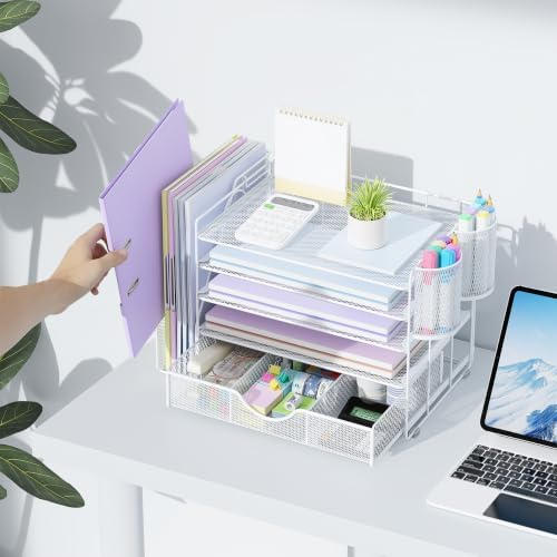 gianotter 5-Tier Desk Organizer with Drawers and File Holders