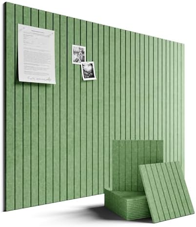 Fluxynara 48" x 36" Large Felt Bulletin Board, Moss Green