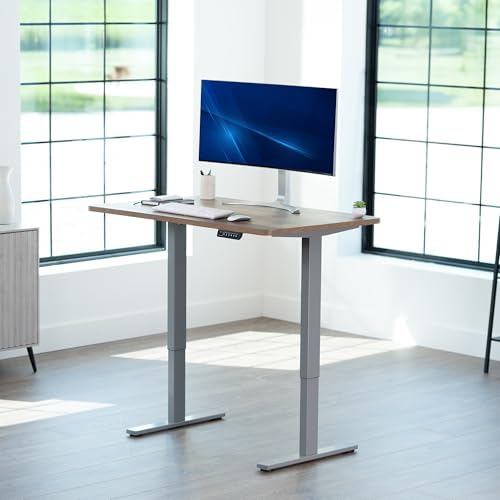 VIVO Reclaimed Wood 43 x 24 in Standing Desk, DESK-KIT-1G4P