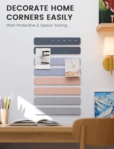 Fluxynara 13" x 2" Felt Wall Panels, Heather Grey