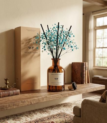 Ocean Mist & Sea Salt Scent Reed Diffuser Set for Bathroom Air Fresheners