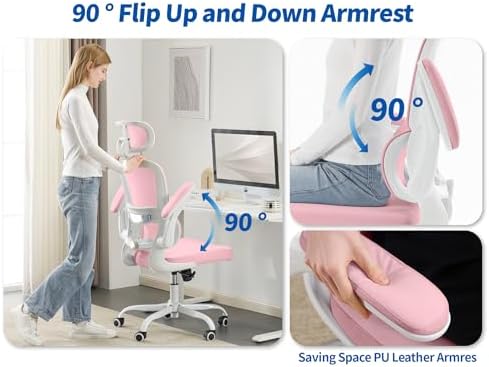 TRALT Ergonomic Office Chair Desk Chair with Adjustable Lumbar Support