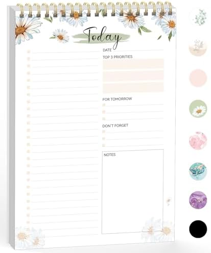 Forvencer To Do List Notepad with 52 Sheets (6.5 x9.8),To Do List Notebook