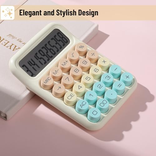 Mr. Pen- Mechanical Switch Calculator, 12 Digit Large LCD Display